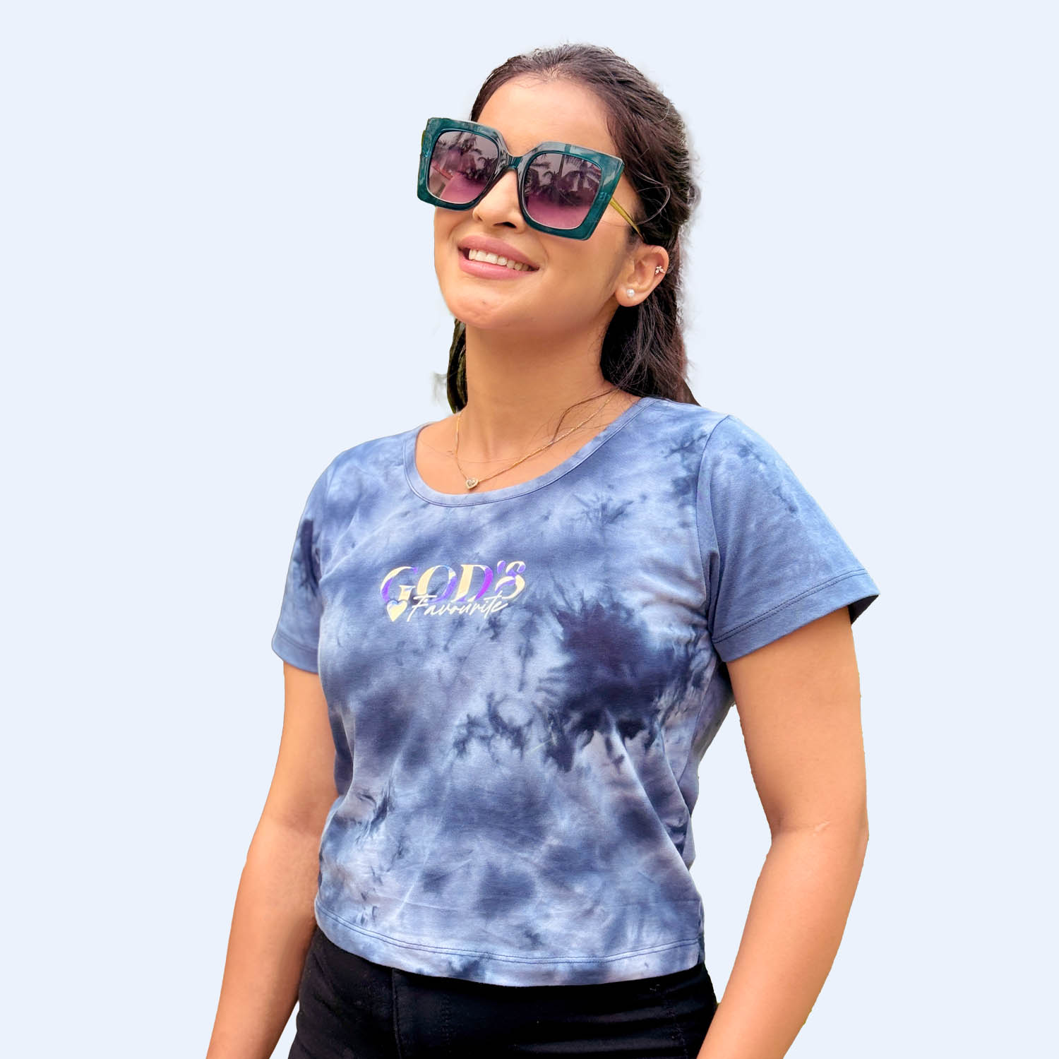 God’s Favourite Tie & Dye Crop Top