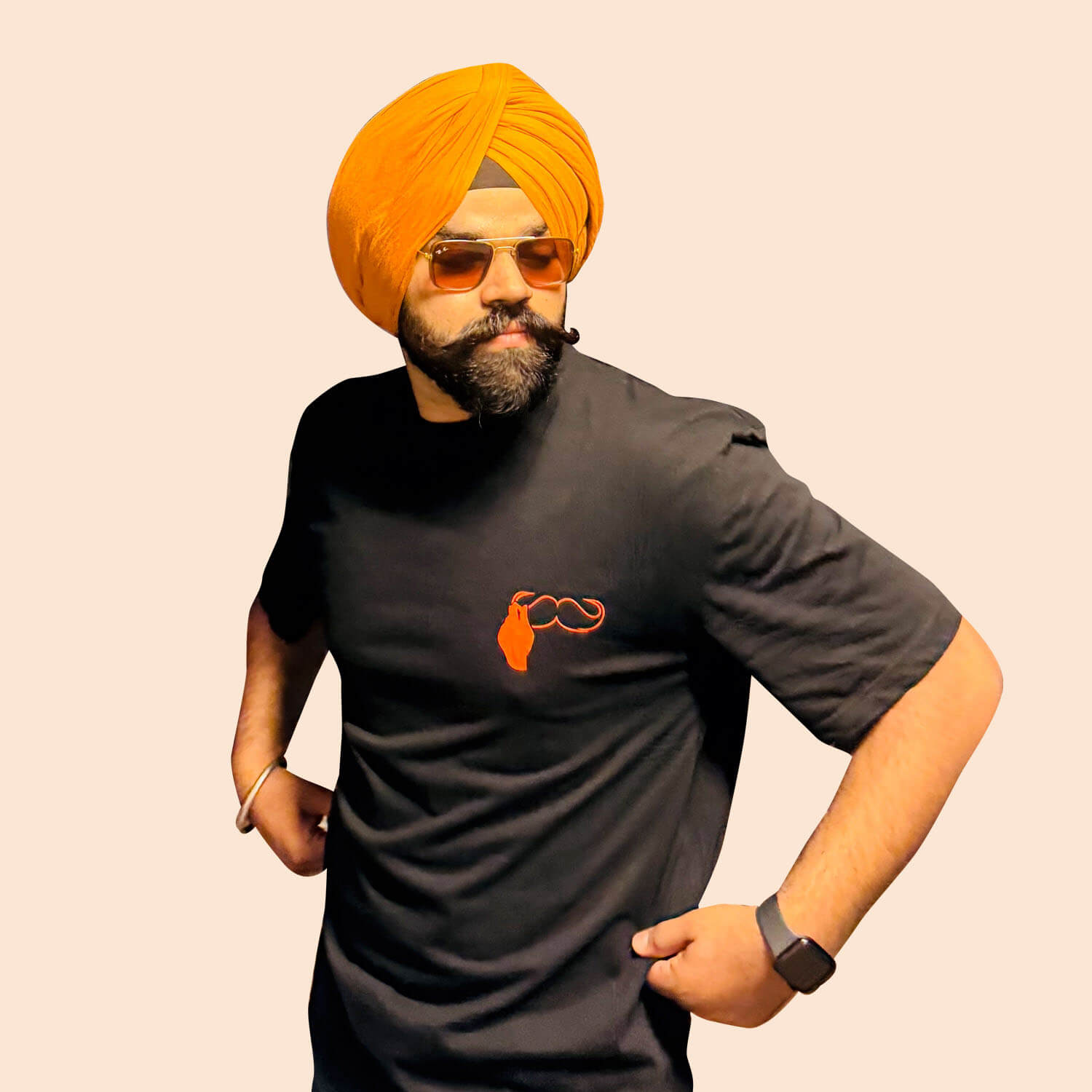 Sardaari Check T-Shirt